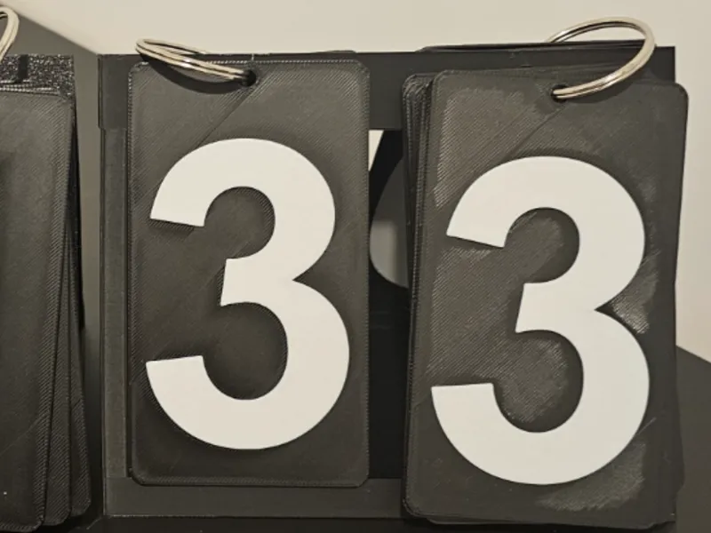 Numbers  for scoreboard