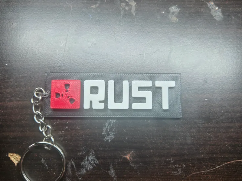 Rust Logo Keychain