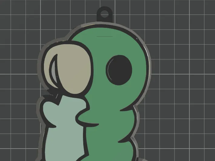 Llavero Larva Hollow Knight 