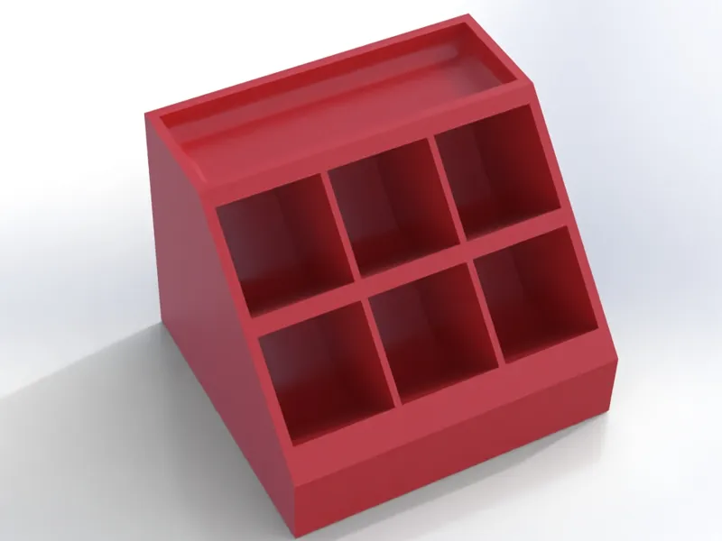 Angled Workbench Organizer