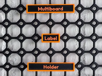Multiboard Label Holder