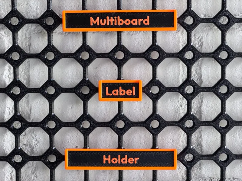 Multiboard Label Holder