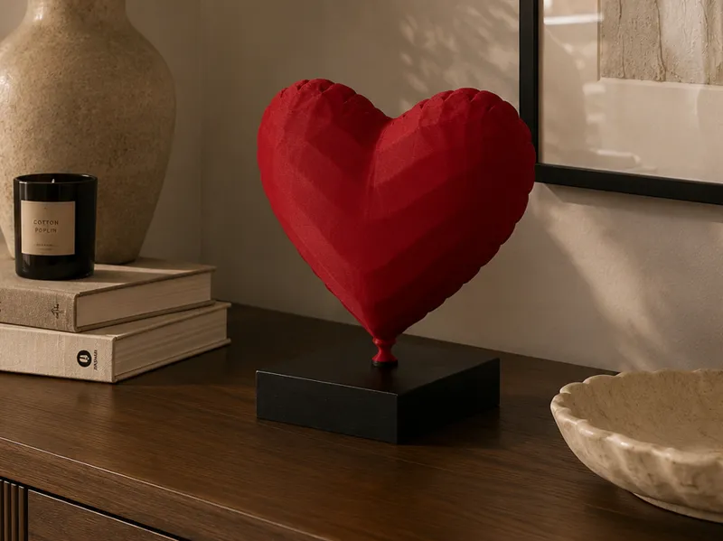 Figurine moderne - Ballon coeur