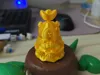 0.12mm layer, 2 walls, 10% infill, the top treasure can be pressed