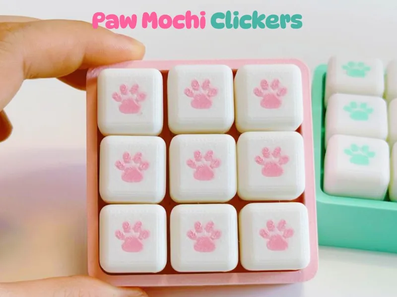Kitty Paw Mochi Clickers
