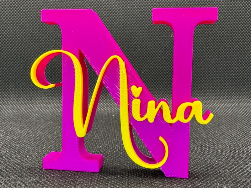 NINA name ornament sign nametag