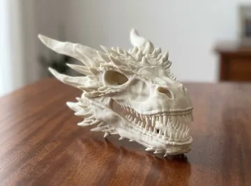 Adorno temático: Cráneo de Dragon Seasmoke de House of the Dragon — vista de referencia 5