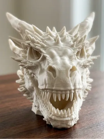 Adorno temático: Cráneo de Dragon Seasmoke de House of the Dragon — vista de referencia 2