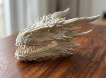 Adorno temático: Cráneo de Dragon Seasmoke de House of the Dragon — vista de referencia 4