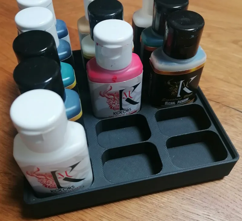 Kimera paints Gridfinity rack