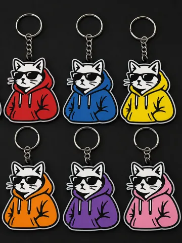 Llavero: Cool Cat keychain — vista de referencia 2