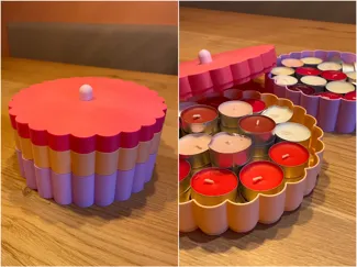 Layered Flower Storage Container