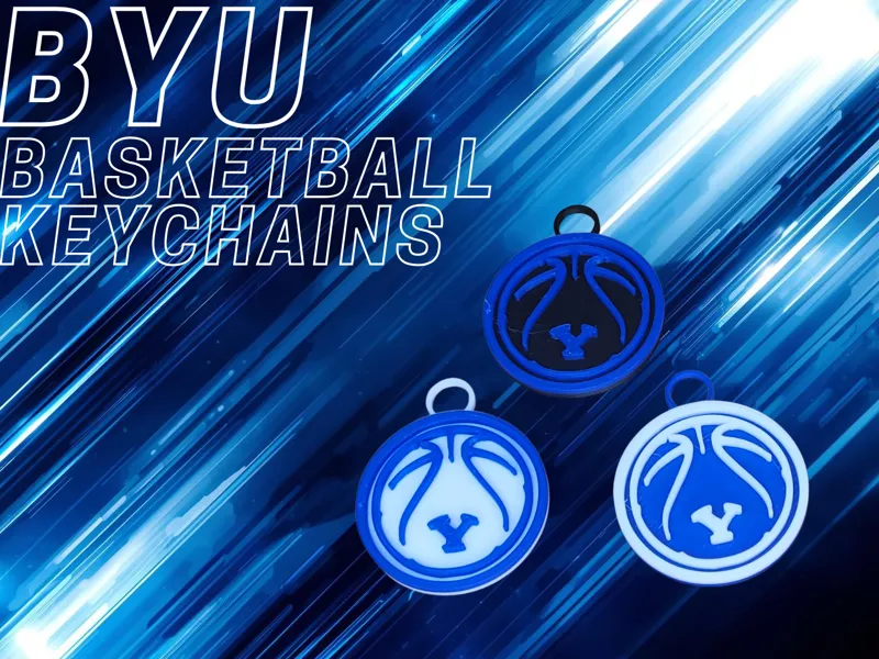 BYU Basketball Keychains