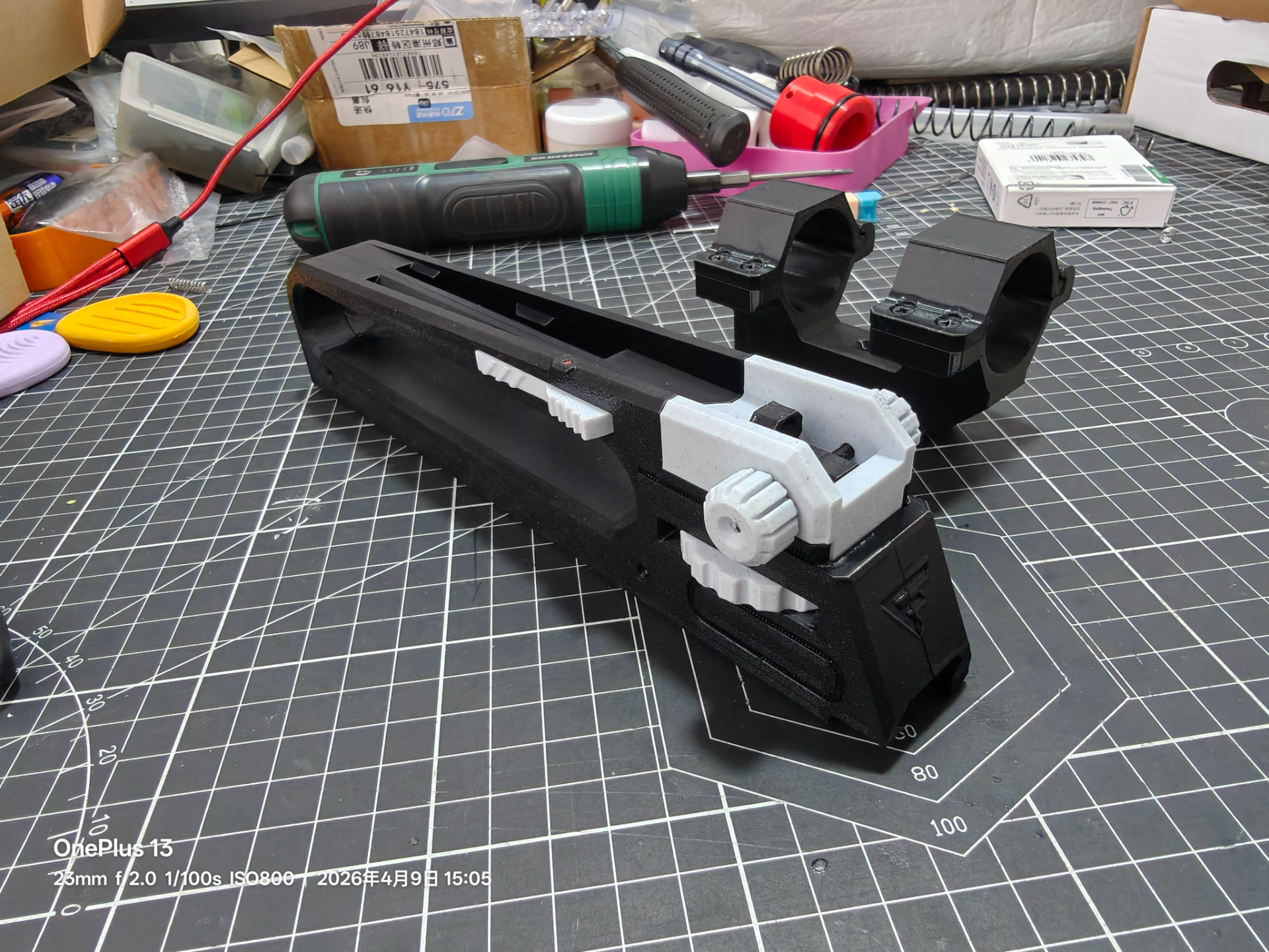 NERF-适用于22mm标准皮轨的AR风格上提手/可调/可归零机瞄