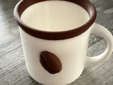 Decorative Mug with Coffee Bean