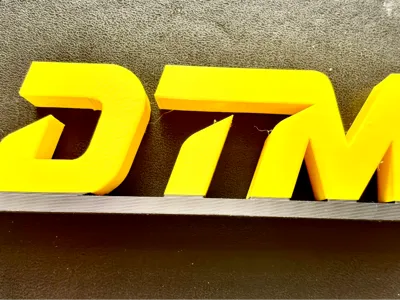 Decorative DTM Logo self-built
