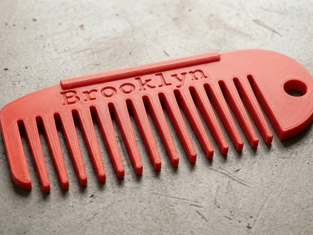 Personalized name keychain comb