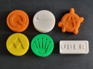 Colorful Retro Party Tokens 05