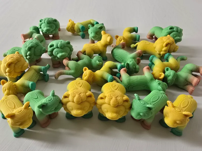 mini cats fast print lion-tiger-cougar