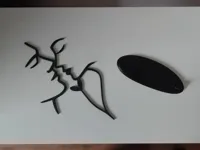 Décoration 2D "Love" avec support — photo 3