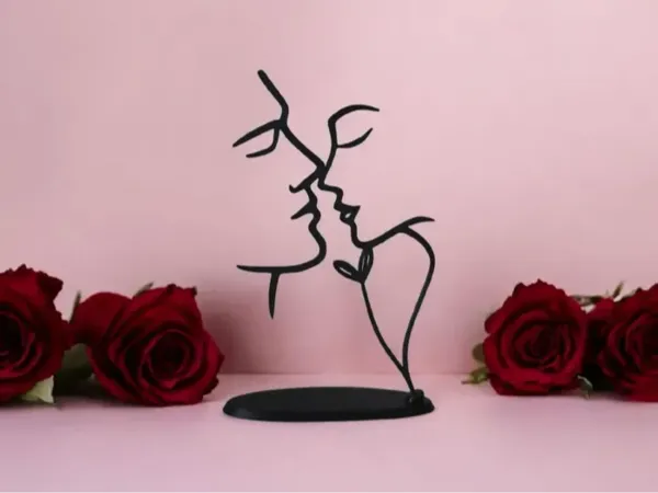 Décoration 2D "Love" avec support