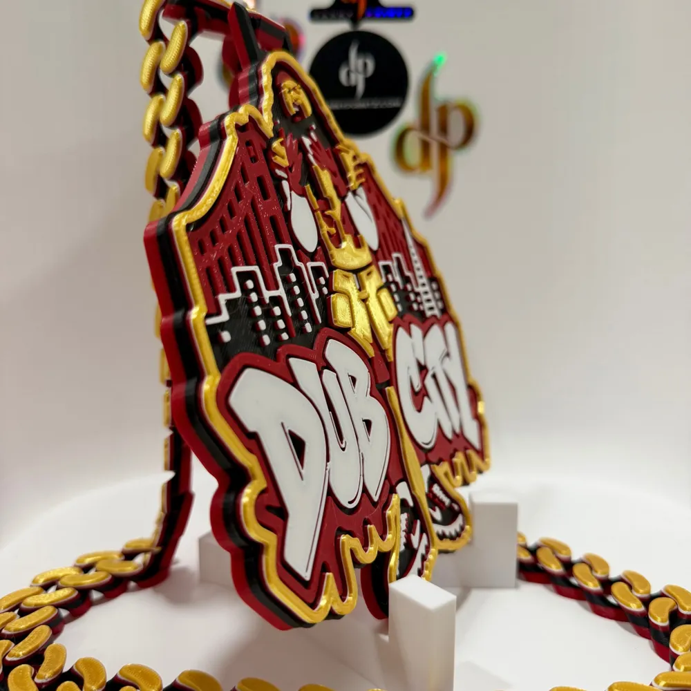 Freed Warner Dub City Cuban Chain - Free 3D Print Model - MakerWorld