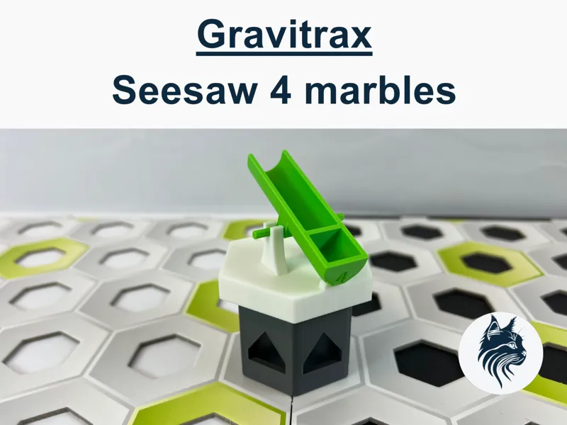 Gravitrax Wippe 4 Kugeln
