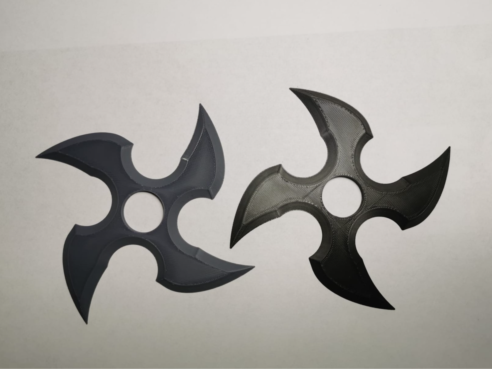4 Blade Curved Ninja Star Shuriken Display Model