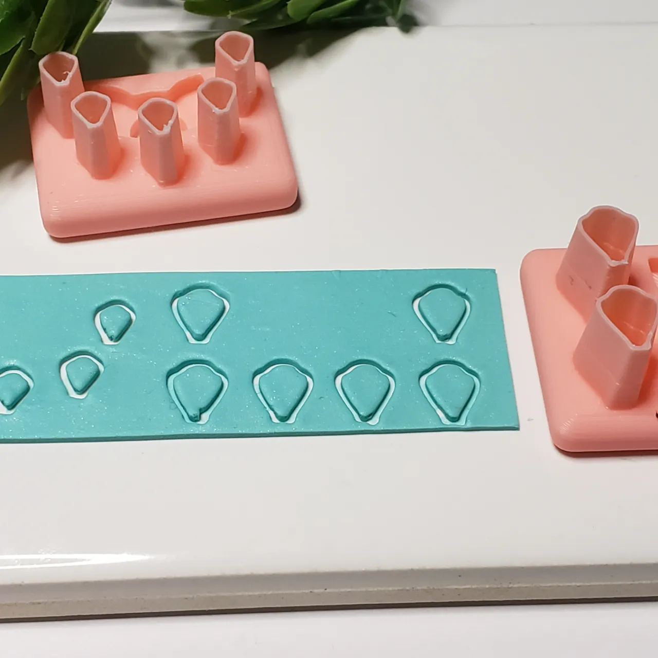 Polymer Clay Petal Cutter 3 | Earrings |Miniatures view 3