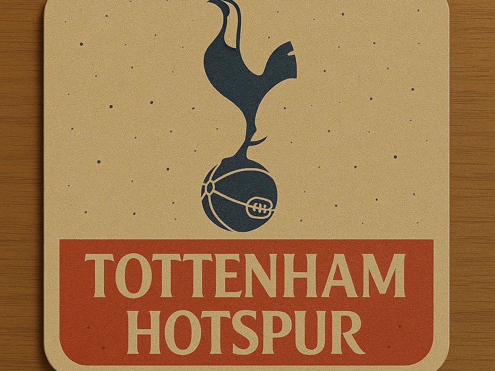 Tottenham Hotspur Stadium Layered Coaster Set Of 2, 3D Wood Coaster, Personalized Sports Gift