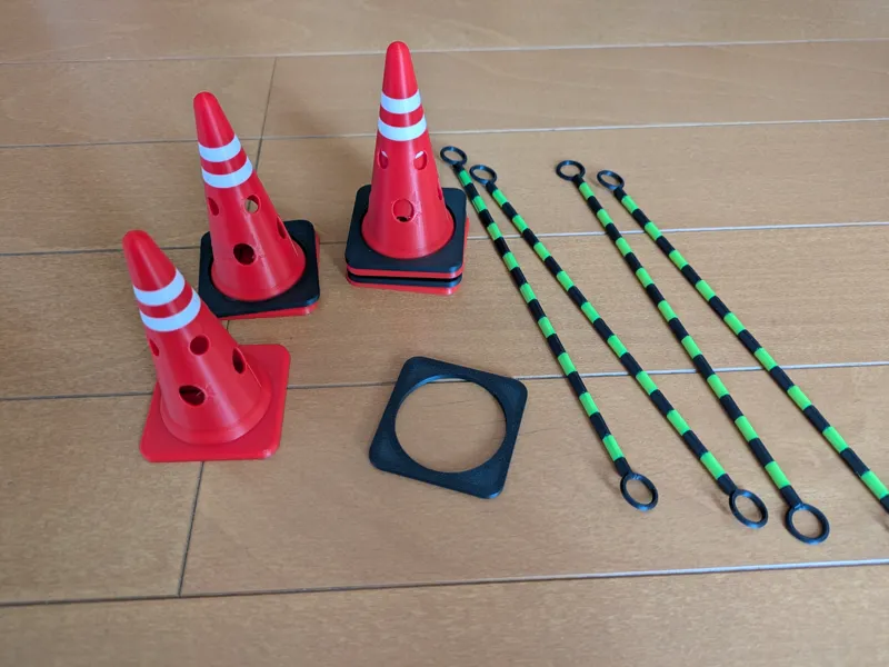 1/8 Scale Realistic Traffic Cone Set