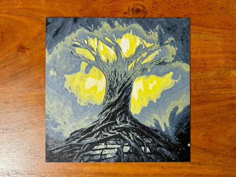 The Sun Through Ash - fantasy poster