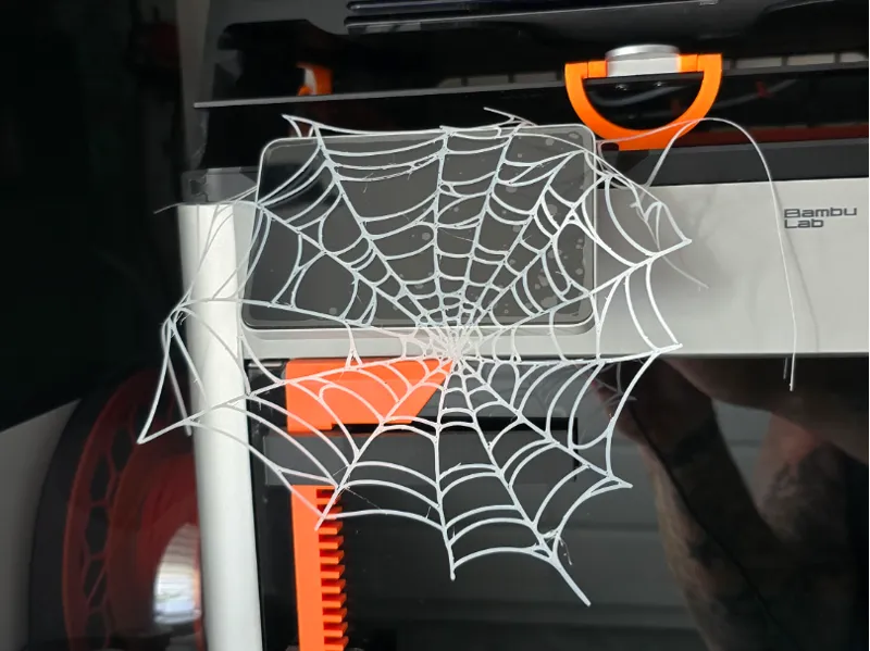 TPU Spinnennetz Halloween Spiderweb H2D SIZE
