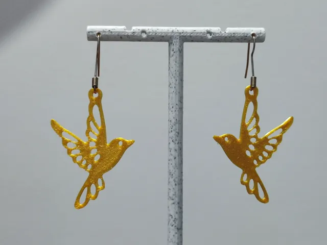 Aretes Ave del Paraíso
