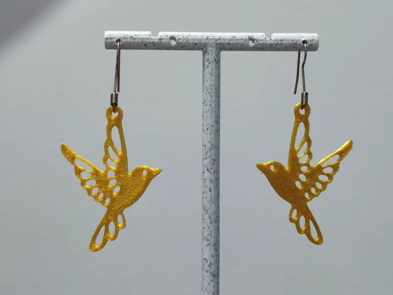 Aretes Ave del Paraíso