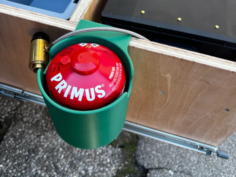 Gaskartuschen Halterung