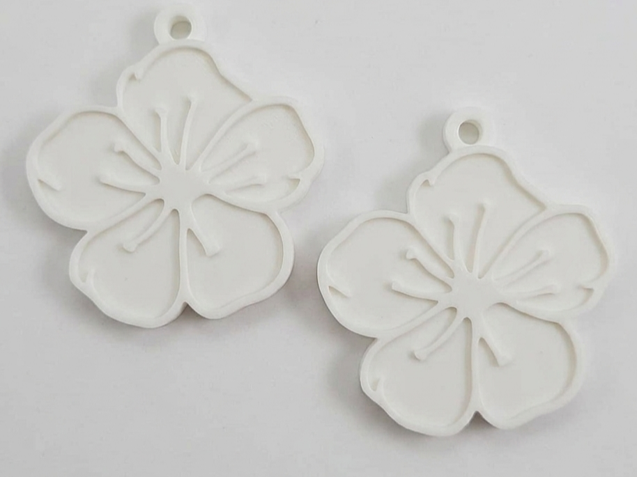 Minimalist Hibiscus Filigree Earrings