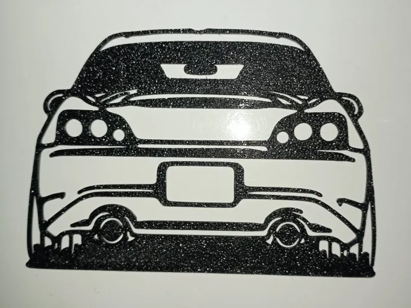 Honda S 2000 wall art rear view