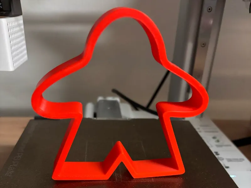 Meeple Line Art Origami Standee