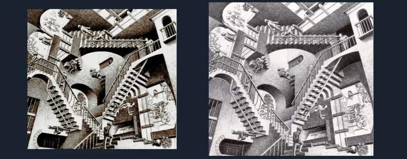 HueForge of Relativity Infinite Staircase