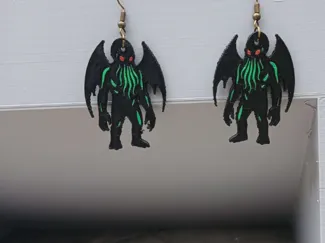 Cthulhu earrings