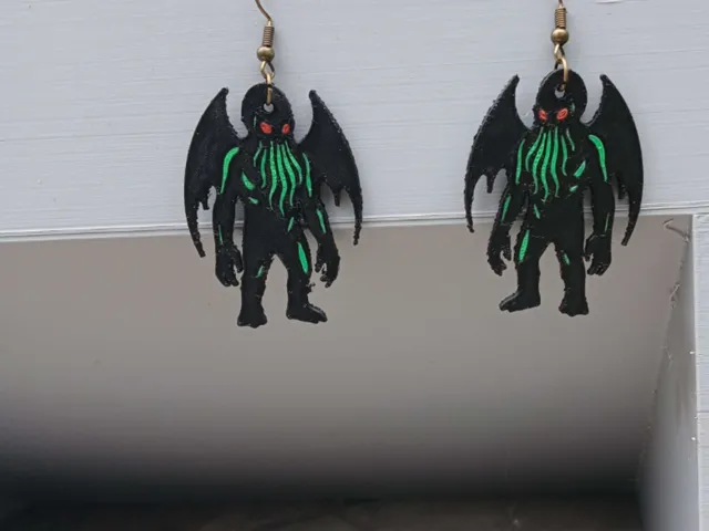 Cthulhu earrings