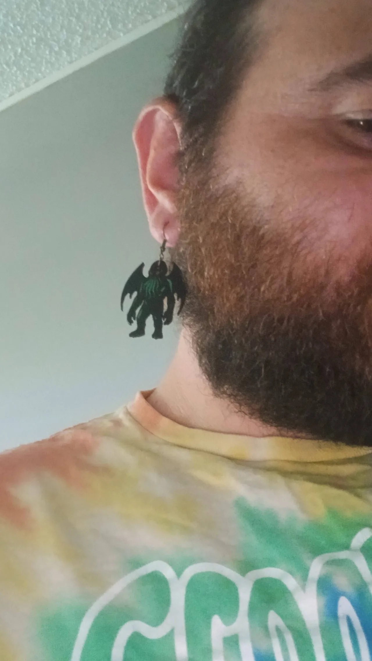 Cthulhu earrings view 3