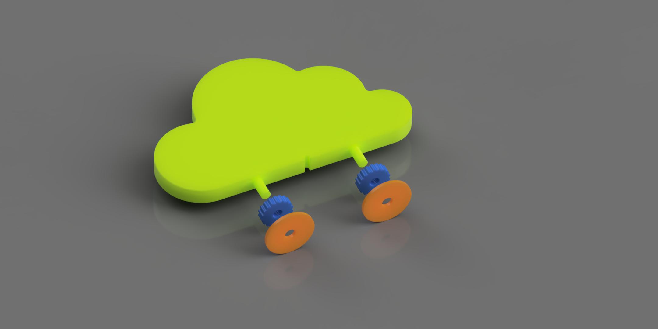 Miniatura 2 do modelo 3D 云朵站台150mm