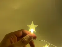 Caches en étoile pour guirlandes lumineuses de Noël — photo 2