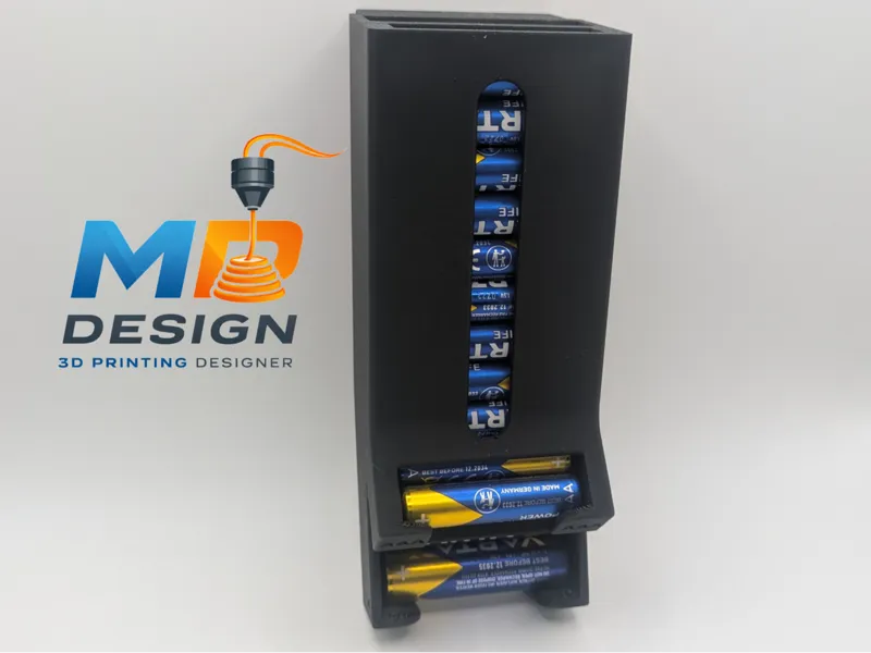 AA/AAA Battery Holder for French Cleat/Wall mount