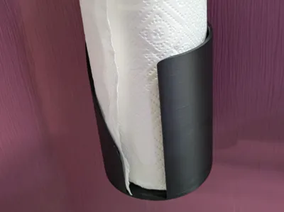 Kitchen paper towel holder for wall (screw or glue)
