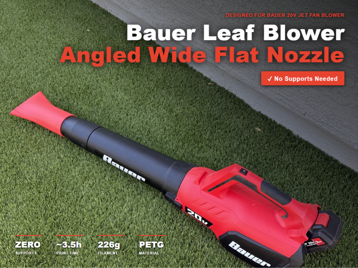 Bauer Leaf Blower Angled Wide Flat Nozzle