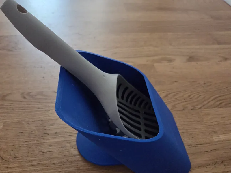 Cat poop spoon holder