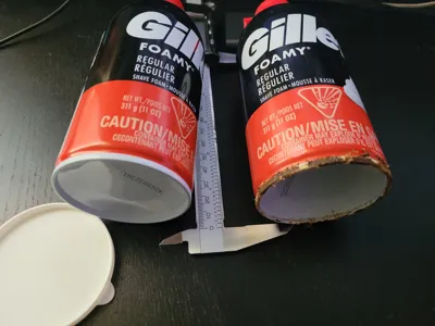 Gillette 11oz Shaving Cream Bottom Cap (anti rust)